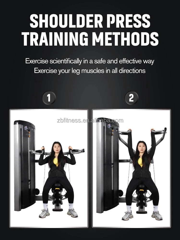 Heavy-Duty Construction With Adjustable Resistance For Shoulder & Upper Body Strength Top Rated Shoulder Press Gym Machine - Sun Studio