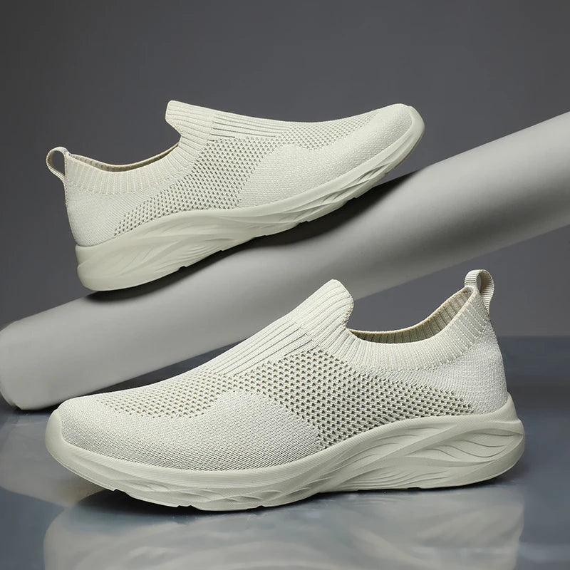 Men Casual Shoes Breathable Sneakers Men Lightweight Walking Running Shoes for Couple Slip on Loafers Zapatillas Hombre Size 48 - Sun Studio