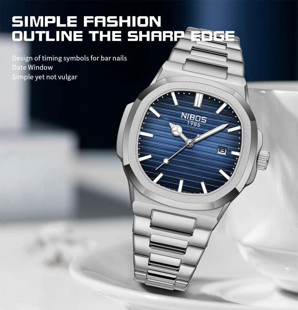 NIBOSI Fashion Men's Watches Top Brand Luxury Style Date Business Men Watch Luminous Waterproof Analog Quartz Wristwatch Reloj - Sun Studio