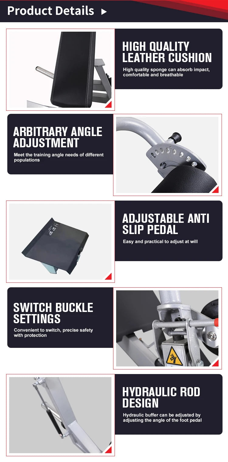 Glute Bridge Machine Gym Hip Lift Hip Thrust Plate Gym Fitness Equipment Glute Bridge Machine - Sun Studio