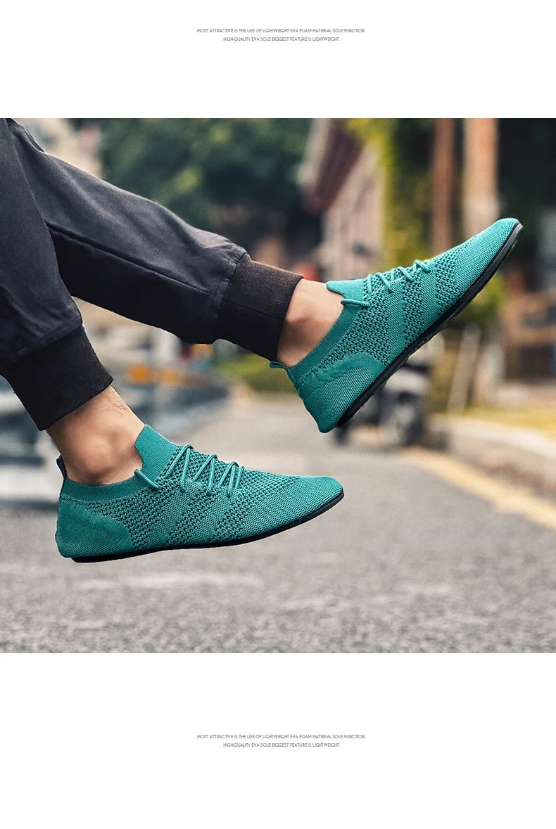 YRZL Mesh Loafers Men Driving Moccasins High Quality Flats Walking Shoes Breathable Non Slip Casual Loafers Summer Mens Shoes - Sun Studio
