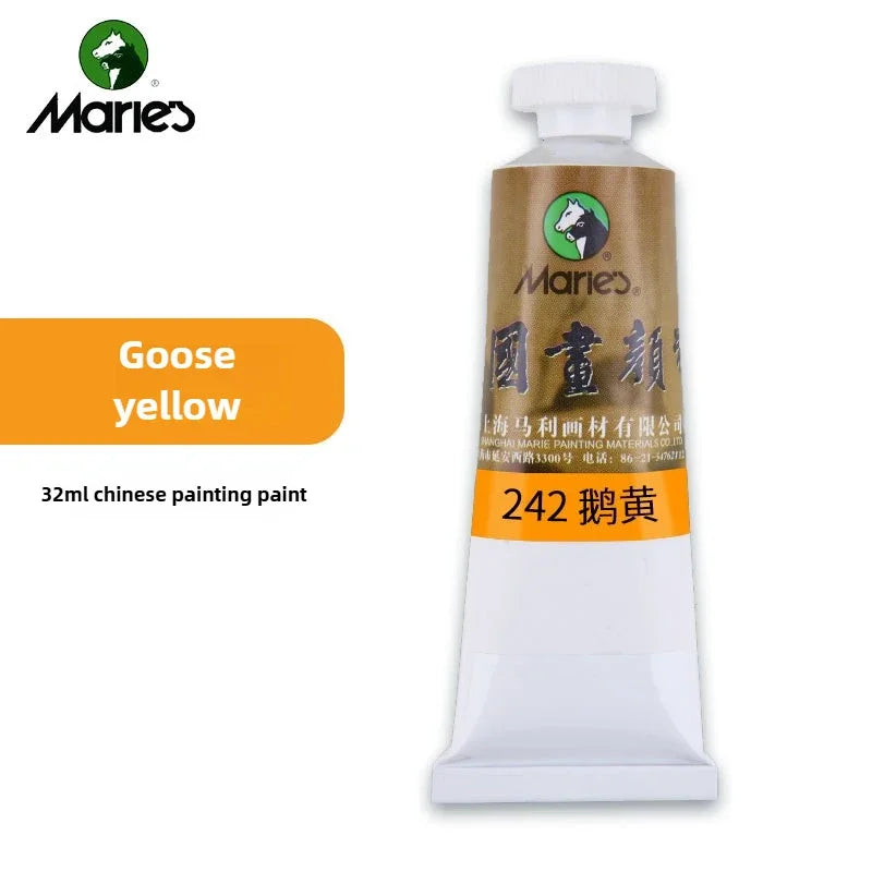 Maries Chinese Painting Single 32ml Large Meticulous Painting Large Capacity Ink Painting Garcinia Cambogia Golden Flower Green - Sun Studio