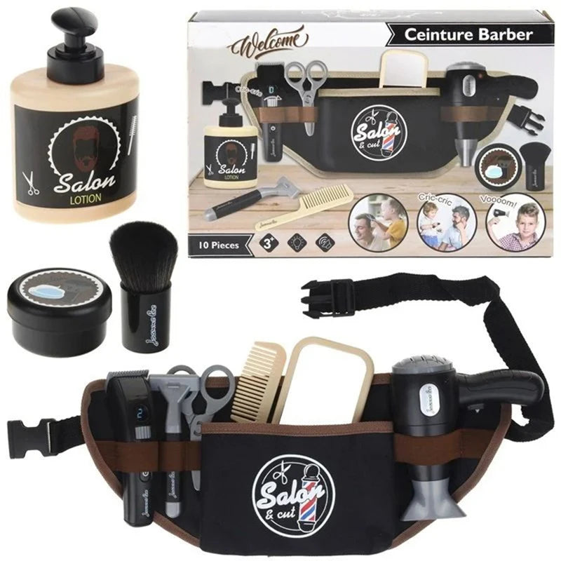 Kids Hair Styling Toys Pretend Hair Salon Shaving Set Fashion Makeup Set Toy For Birthday Party Dress up Game Gift - Sun Studio
