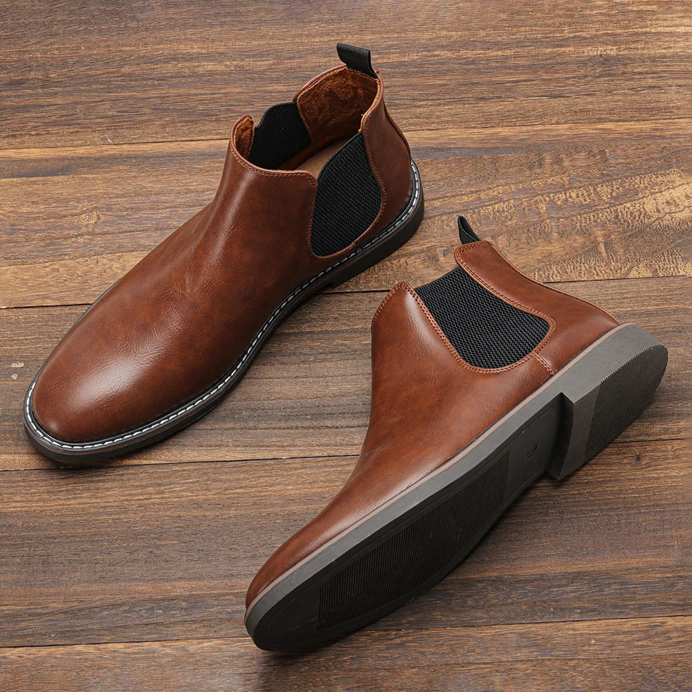 40~46 Men Chelsea Boots Brand Retro Comfortable Fashion Men Boots - Sun Studio