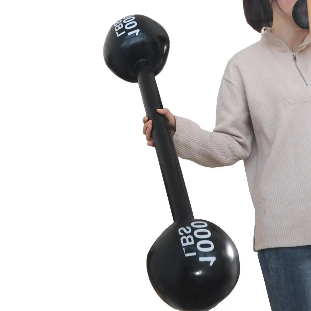 Gym Game Props Interaction Toys Inflatable Barbell Toys Thickened Sports  Inflatable Balloon Fitness Dumbbell Toys - Sun Studio