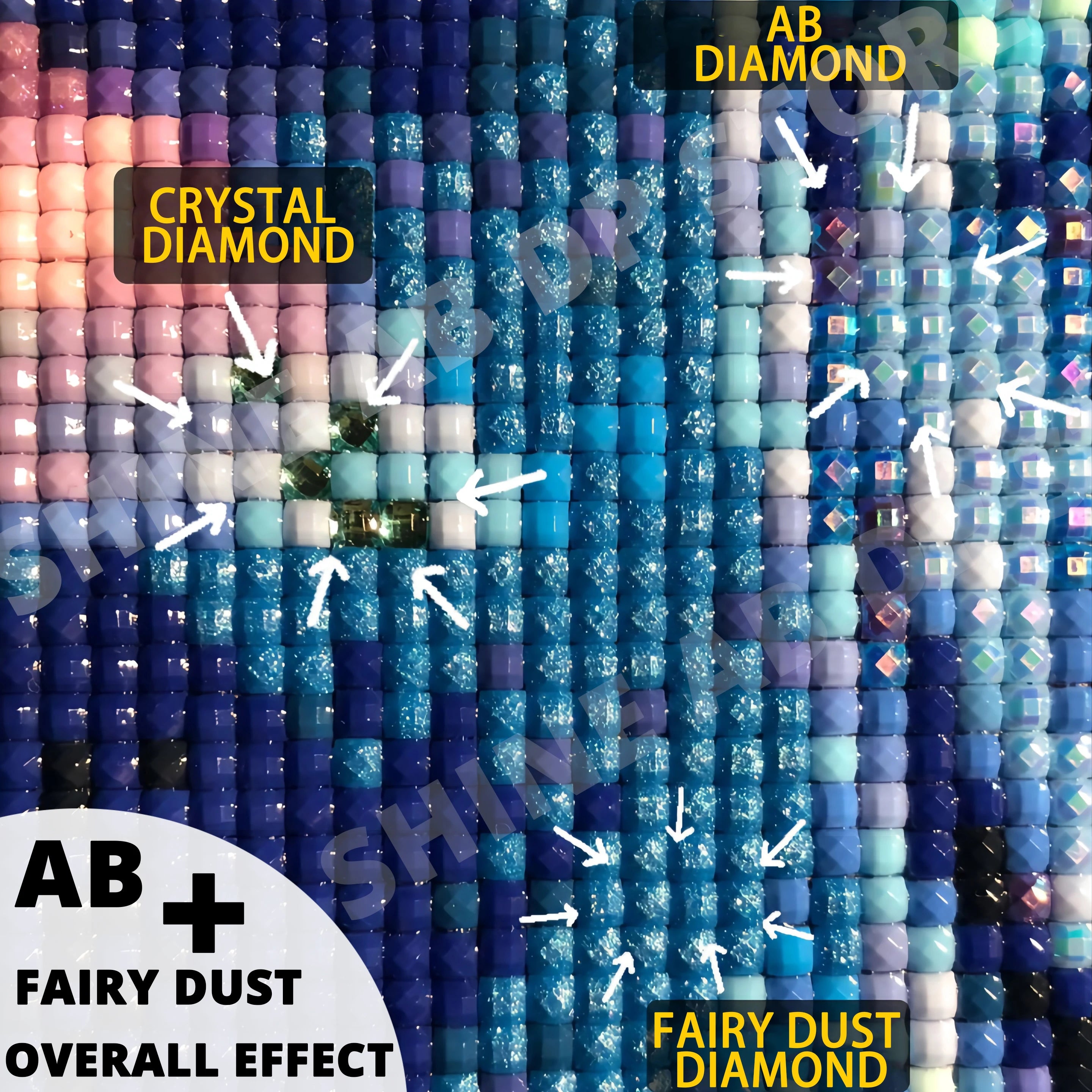Fairy Dust AB Cartoon Grandpa and Grandma 5D DIY Diamond Painting Cross Stitch Art Mosaic Full Embroidery Home Decor Kids Gift - Sun Studio