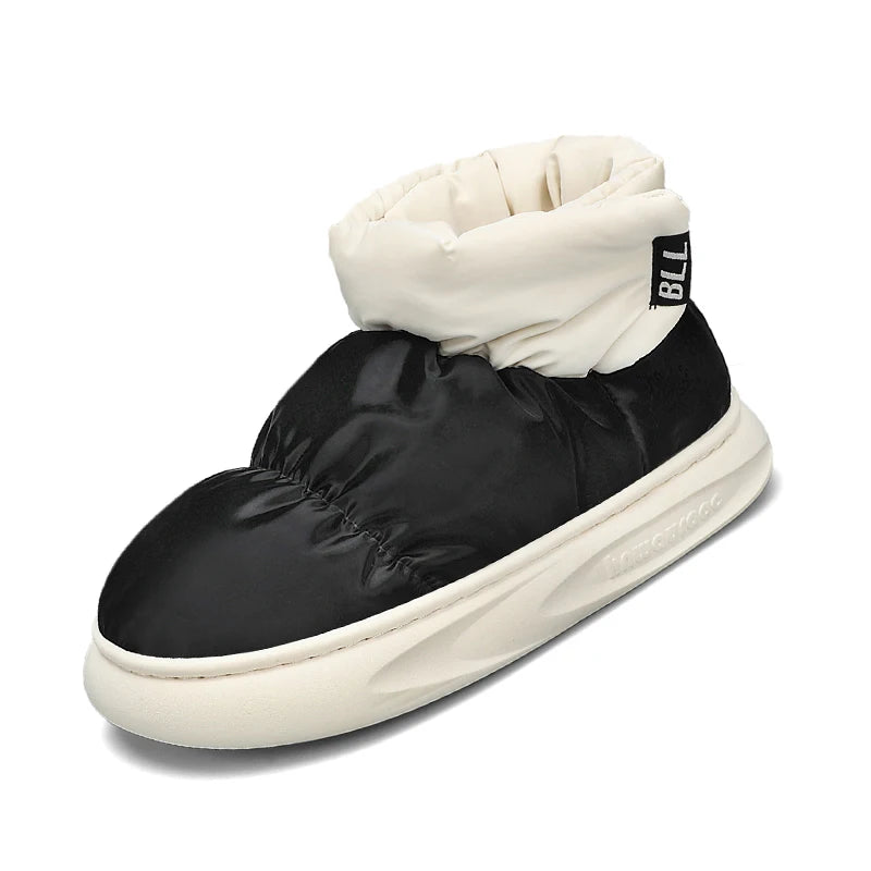 Outdoor Plush Warm Men's Snow Boots Winter Couple Cotton Shoes Down Non-Slip Waterproof Fashion Kids Shoes Slip on Soft Sneakers - Sun Studio