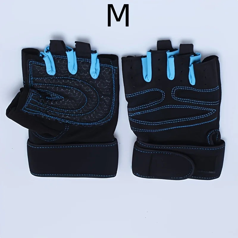 Gym Gloves for Men Women Fitness Weight Lifting Wristband Gloves Body Building Training Sports Exercise Cycling Glove Shockproof - Sun Studio