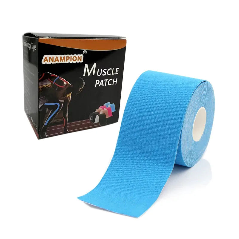 4 Rolls Sport Kinesiology Tape 5m Sports Self-adhesive Bandages Athletic Elastic Kneepad Muscle Pain Relief Knee Taping Fitness - Sun Studio