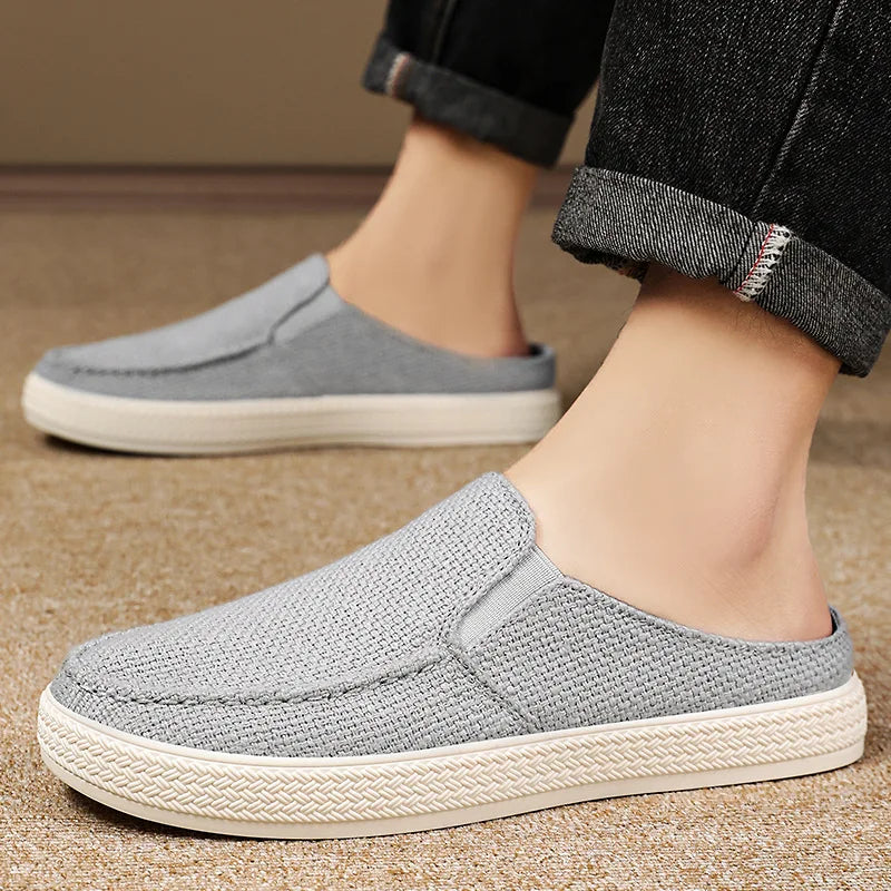Half Slipper Man Shoes Summer Breathable Casual Comfortable Wearing Outside Slippers At Home Men's Shoes Free Shipping Shoes - Sun Studio