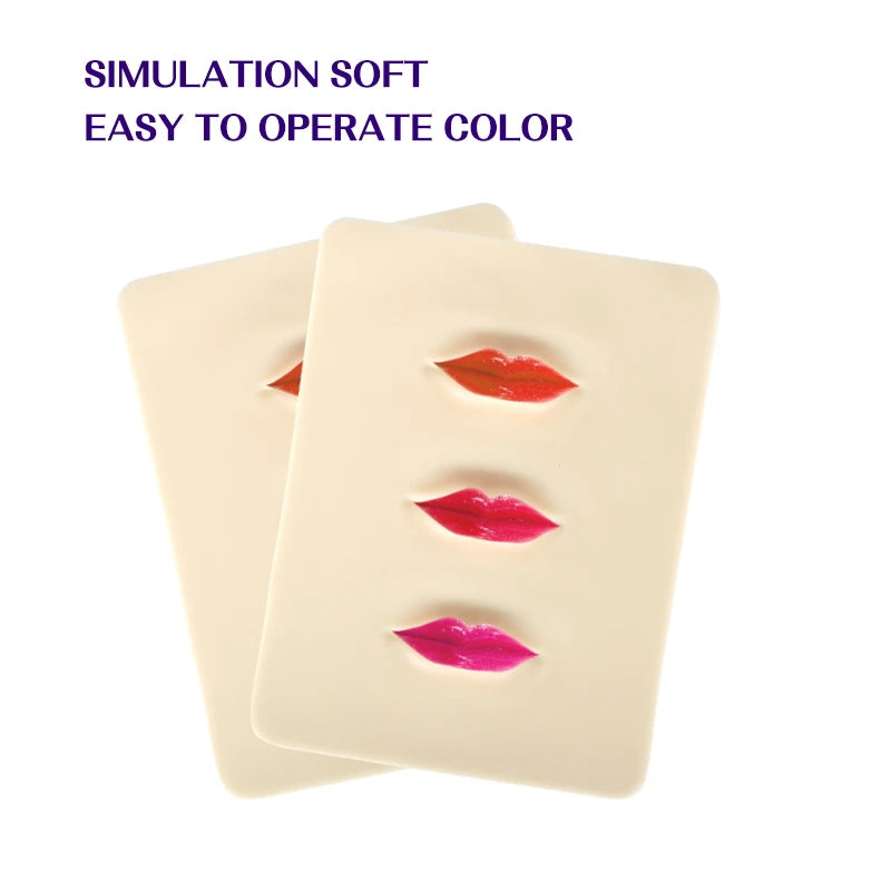 Doppelseitige Augenbrauen-Tattoo-Übungshaut Silikonhaut-Kits Tattoo-Zubehör für Microblading Permanent Make-up Anfänger PMU Set
