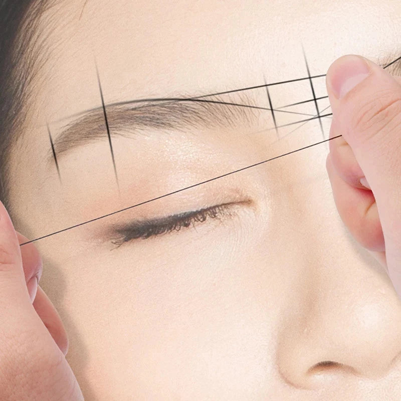 Make Up Dyeing Liners Thread Semi Permanent Positioning Eyebrow Measuring Mapping Tool Pre-ink String For Microblading Eyebow - Sun Studio