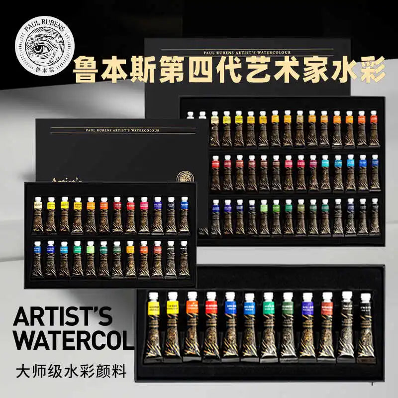 New Rubens Artist Watercolor Paint Master Tube 5ml 12/24/36/48 Color Set Professional Acuarela  pigment 2025 Art Supplies - Sun Studio