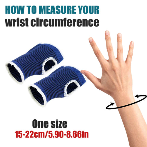 1 Pair Fitness Gym Gloves Elastic Training Fitness Wrist Wrap Workout Exercise Glove Wrist Support Hand Brace Gym Palm Protector - Sun Studio