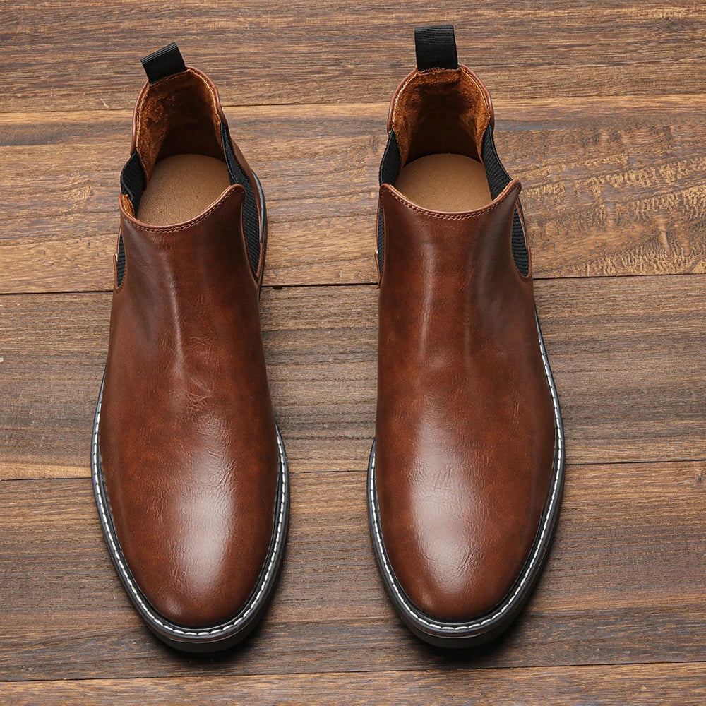 40~46 Men Chelsea Boots Brand Retro Comfortable Fashion Men Boots - Sun Studio