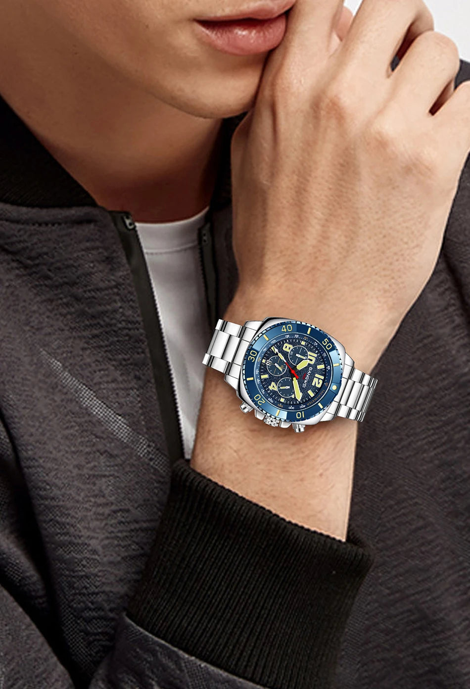 LIGE Men Military Watch Waterproof Wristwatch LED Quartz Clock Sport Watch Male Watches Men Business Clock Relogios Masculino - Sun Studio
