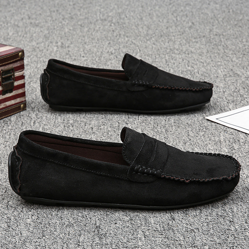 Trend Suede Men Casual Shoes Breathable Comfort Slip-on Mens Driving Shoes Fashion Men Lazy Shoes Luxury Brand Loafers Moccasins