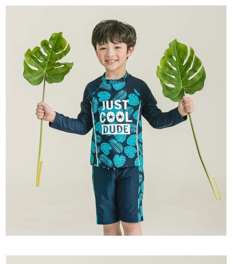 2-10 Years Baby Boy Swimsuit Children's Swimwear for kids Quick Drying Sun Protection Swimwear Clothes set - Sun Studio