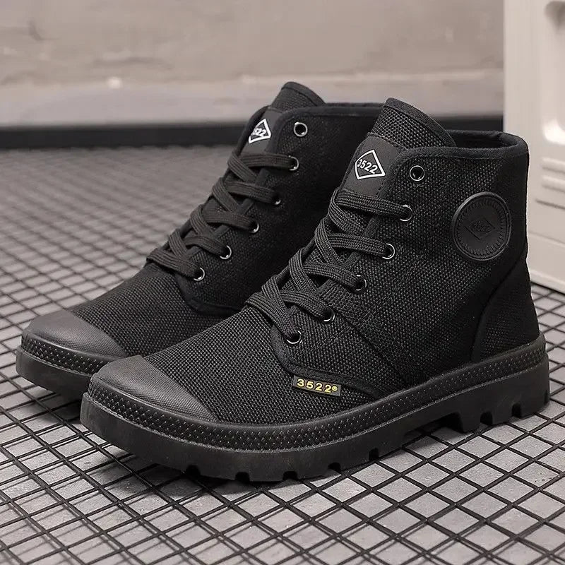 Male Shoes Hiking Outdoor Rubber Men's Boots Lace Up Original Deals Vintage In Promotion Y2k Offers Trendy 2025 Footwear New - Sun Studio