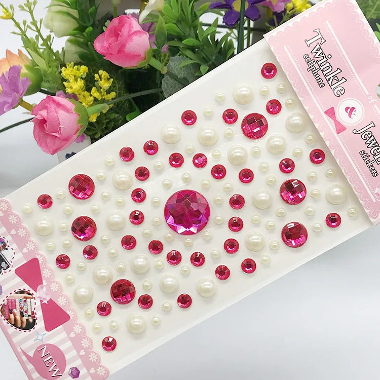 Glitter Face Stickers for Children Rhinestones for Eyes Face Diamonds Bright Stickers Festival Makeup Jewels Stickers ZS006 - Sun Studio