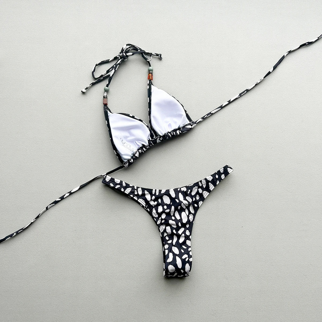 Micro Bikinis 2026 Sexy Women Swimsuit Swimwear Female Bikini Set Print Brazilian Biquini Bathing Suit Swimming Suit Beachwear - Sun Studio