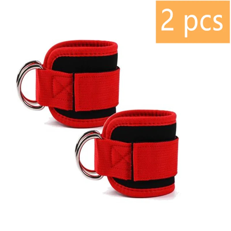 1/2/4 Pcs Cable Ankle Straps Double D-Ring Ankle Cuffs For Gym Workouts Glutes Legs Strength Training Support Sport Abductors - Sun Studio