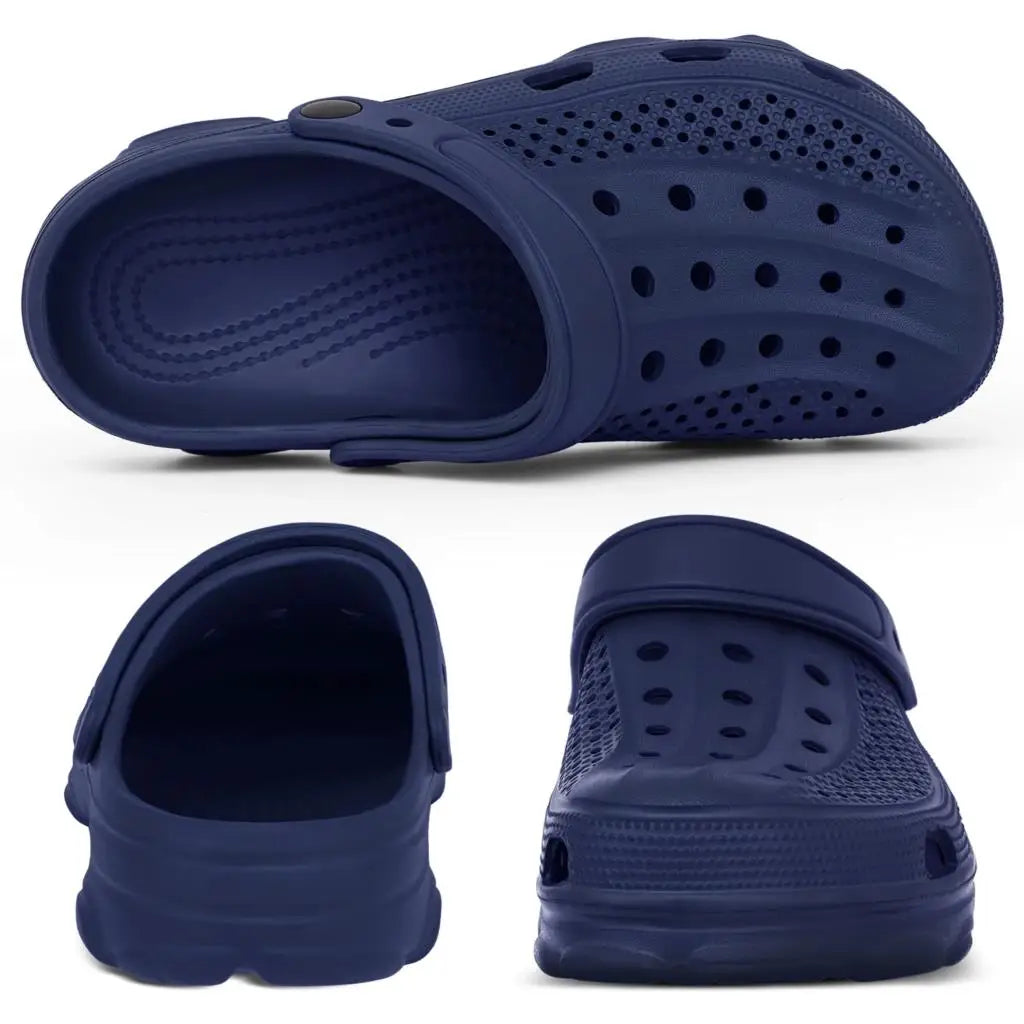 Eyriphy Men Slippers Garden Shoes Breathable Hole Slippers Outdoor Fishing Shoes Non-Slips Kitchen Slippers EVA Sole Men Sandals - Sun Studio
