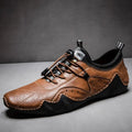 Leather Casual Sneakers for Men Driving Shoes 2024 New Fashion In Waterproof Men Doug Luxury Dress Loafers Shoes Footwear ﻿ - Sun Studio