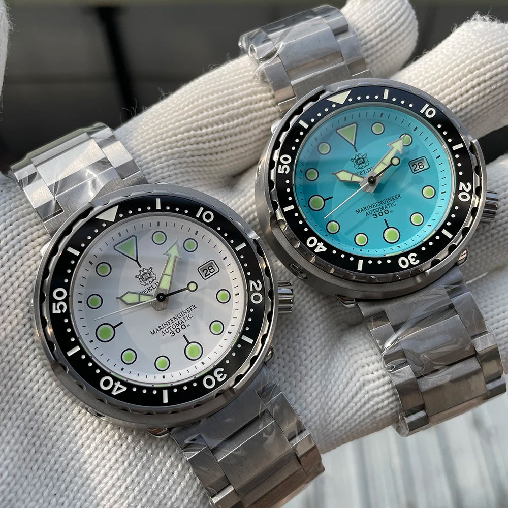 STEELDIVE SD1975 Luxury Automatic Watches Men Dive Watch 30Bar Waterproof Luminous Clock Sapphire Mirror Mechanical Wristwatch - Sun Studio