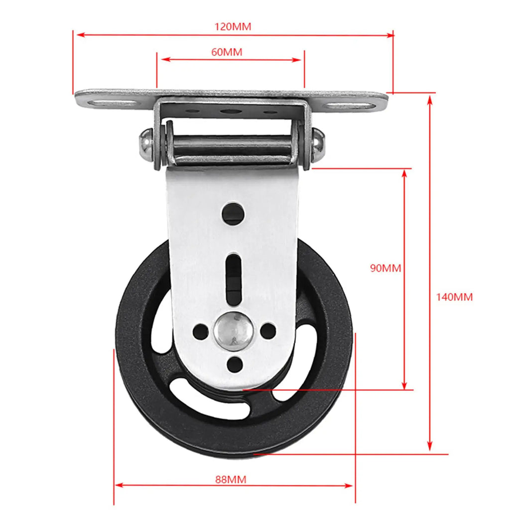 Gym Pulley Silent Nylon Gym Cable Pulley Wheel Diameter 88mm - Sun Studio