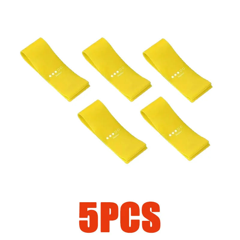 5/4/3/2/1PCS Fitness Equipment, Rubber Resistance Band, Yoga Gym, Elastic Gum Strength, Pilates, Women'S Weightlifting Exercise - Sun Studio