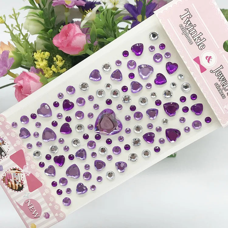 Glitter Face Stickers for Children Rhinestones for Eyes Face Diamonds Bright Stickers Festival Makeup Jewels Stickers ZS006 - Sun Studio