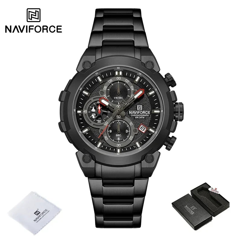 NAVIFORCE Men's Watches Top Luxury Original Quartz Wrist Watch for Men Chronograph Calendar Waterproof Man Watch Relojes Hombre - Sun Studio