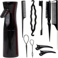 10pcs comb Brush Set Getting Shine and Makes Hair Smooth, Curly Hair Brush for Adult & Kids Wet or Dry Hair - Sun Studio