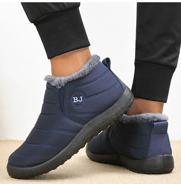 Warm Men's Boots Snow Plus Size Winter Boots For Men Fur Shoes For Men Unisex Ankle Boots Waterproof Work Shoes Footwear - Sun Studio
