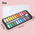 Mini Watercolor Paint Set Box Portable Lightweight Travel-Sized Moisturizing Palette for Painting and Sketching - Sun Studio