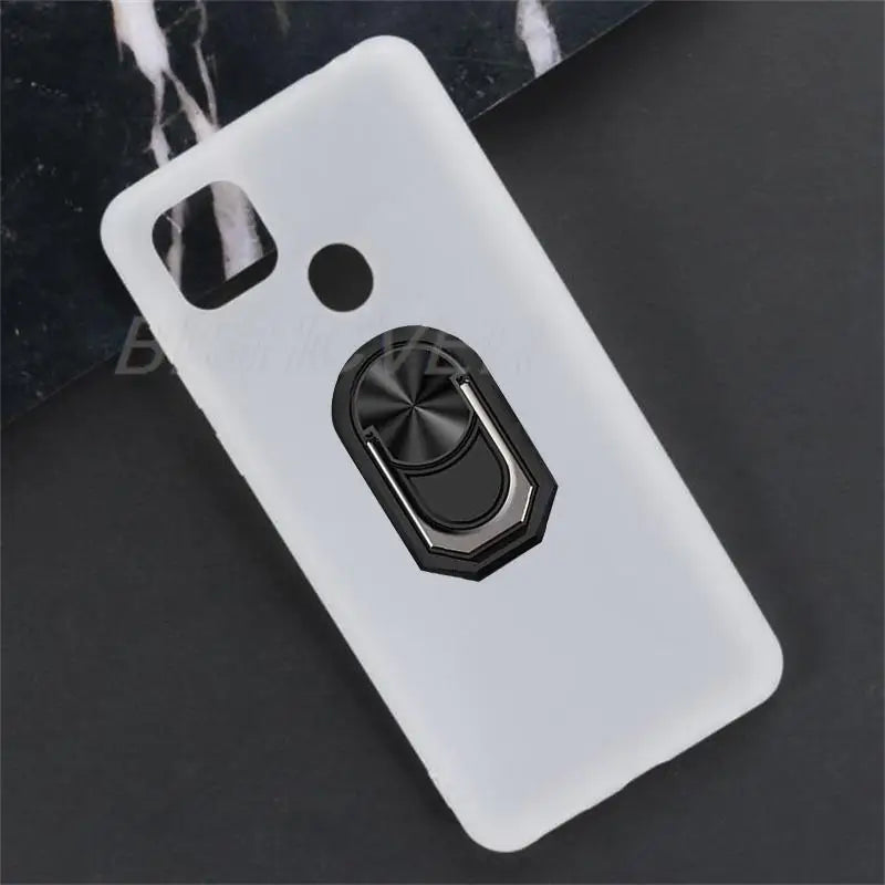 Magnet Phone Case For ZTE Blade 20 Smart Shockproof Soft TPU Silicone Cover For ZTE Blade 20 Smart Case With Ring Holder - Sun Studio