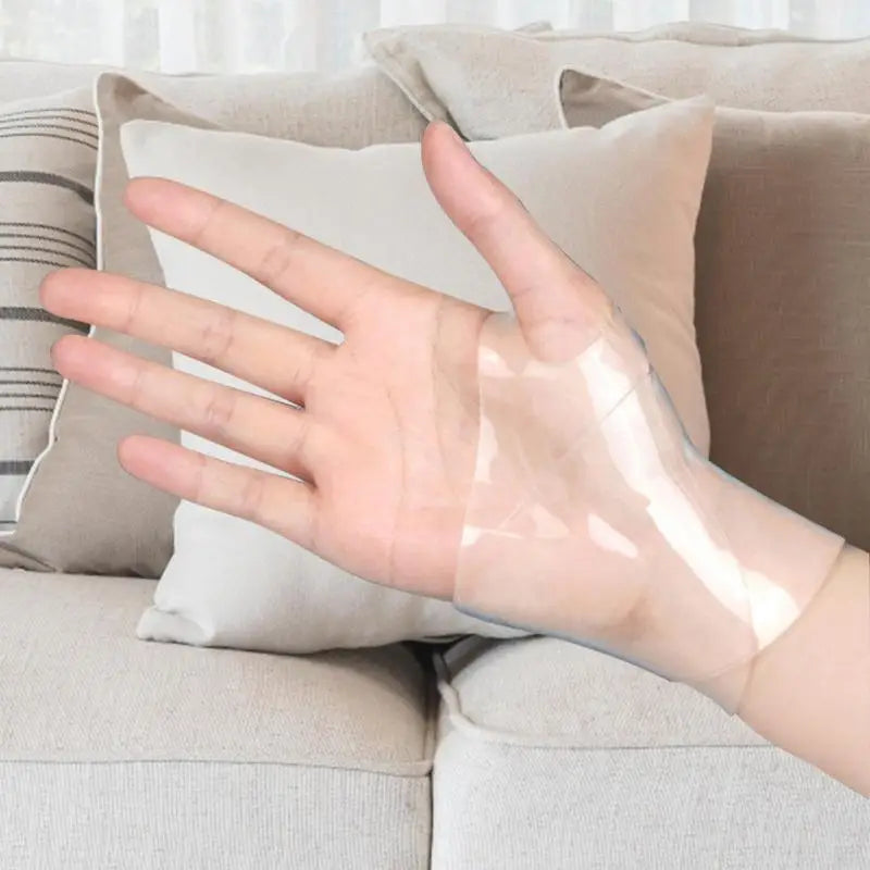 Gel Wrist Brace Transparent Wrist Support Brace Gel Wrist Support Fingerless Glove Carpal Tunnel Gel Wrist Brace For Women Men - Sun Studio
