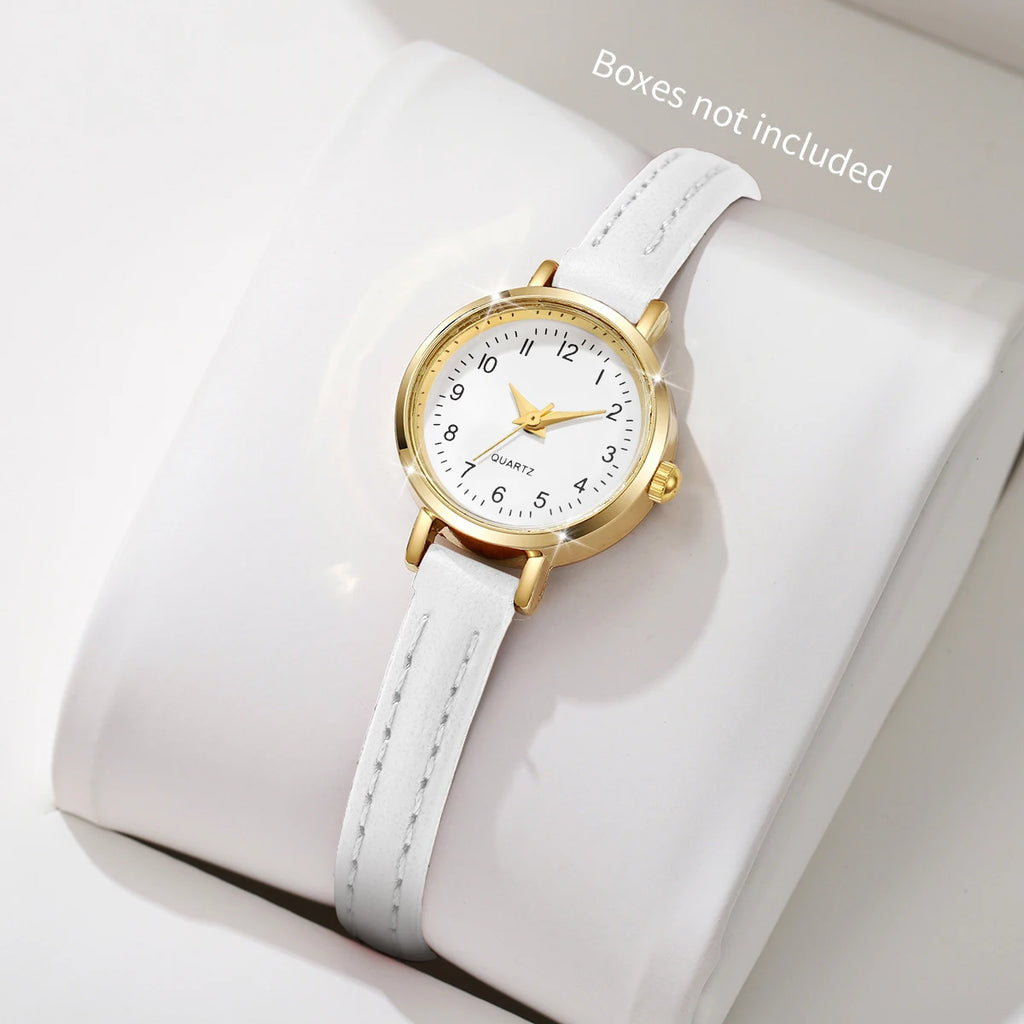 Fashion  Small Dial Women's Quartz Watch Ladies Leather Strap Wrist Watches Reloj Mujer（Without Box） - Sun Studio
