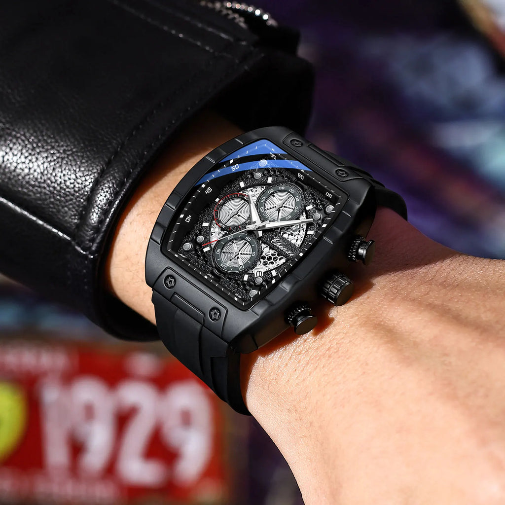 CHENXI 941 Sports Fashion Quartz Watches for Man Multifunction Chronograph Luminous Waterproof Calendar Casual Men's Wristwatch - Sun Studio