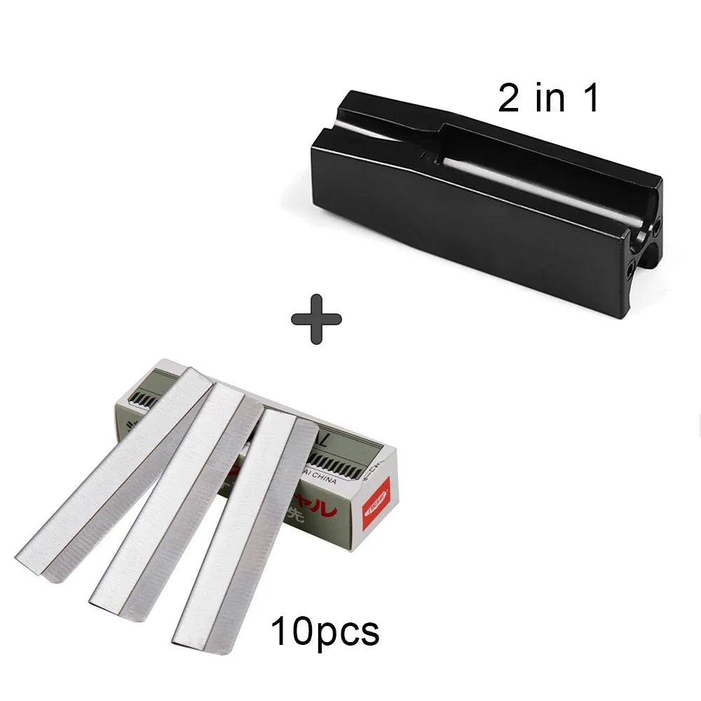 Eyebrow Pencil Microblading Supplies Set Waterproof Eyebrow Tattoo Tint Enhancers With Sharpener Brow 10Pcs Brow Trimmer Blade
