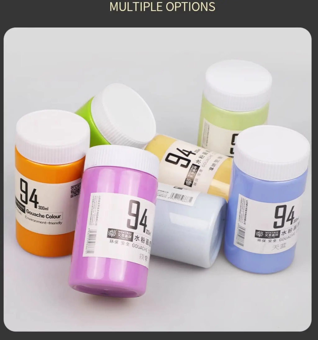 Gouache Paint Super Gouache Color 300ml Single Pack Art Class Non-toxic Beginner Pigment Art Student Special Large Bottle - Sun Studio