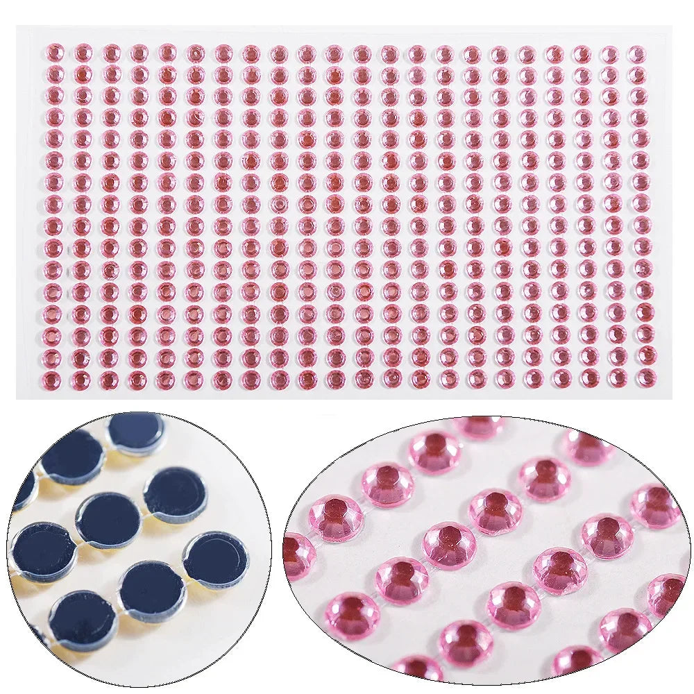 Face Decorations Rhinestone Stickers for Music Festival Halloween Party Mobile Crystal Sticker Women Girls DIY Diamond Stickers