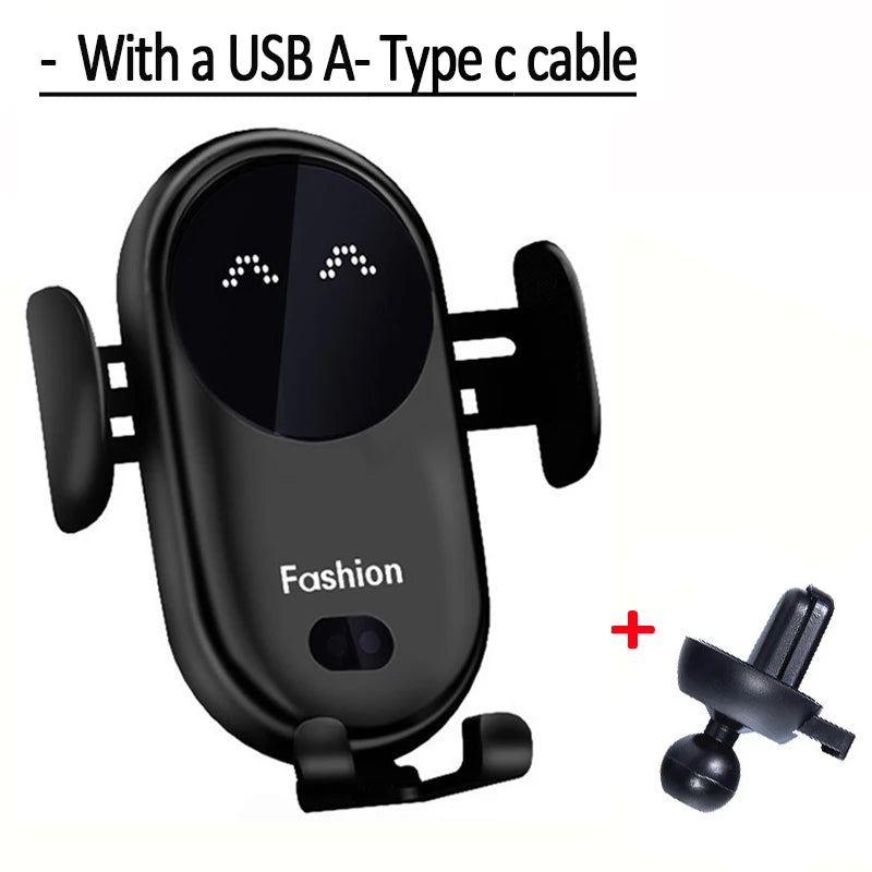 Wireless Charger Car Mount for Air Vent Mount Car Phone Holder Rotating Intelligent Infrared Fast Wireless Charging Charger - Sun Studio