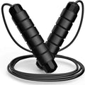 Jump Rope, Tangle-Free Rapid Speed Jumping Rope Cable with Ball Bearings for Women, Men, and Kids, Adjustable Steel Jump Rope - Sun Studio