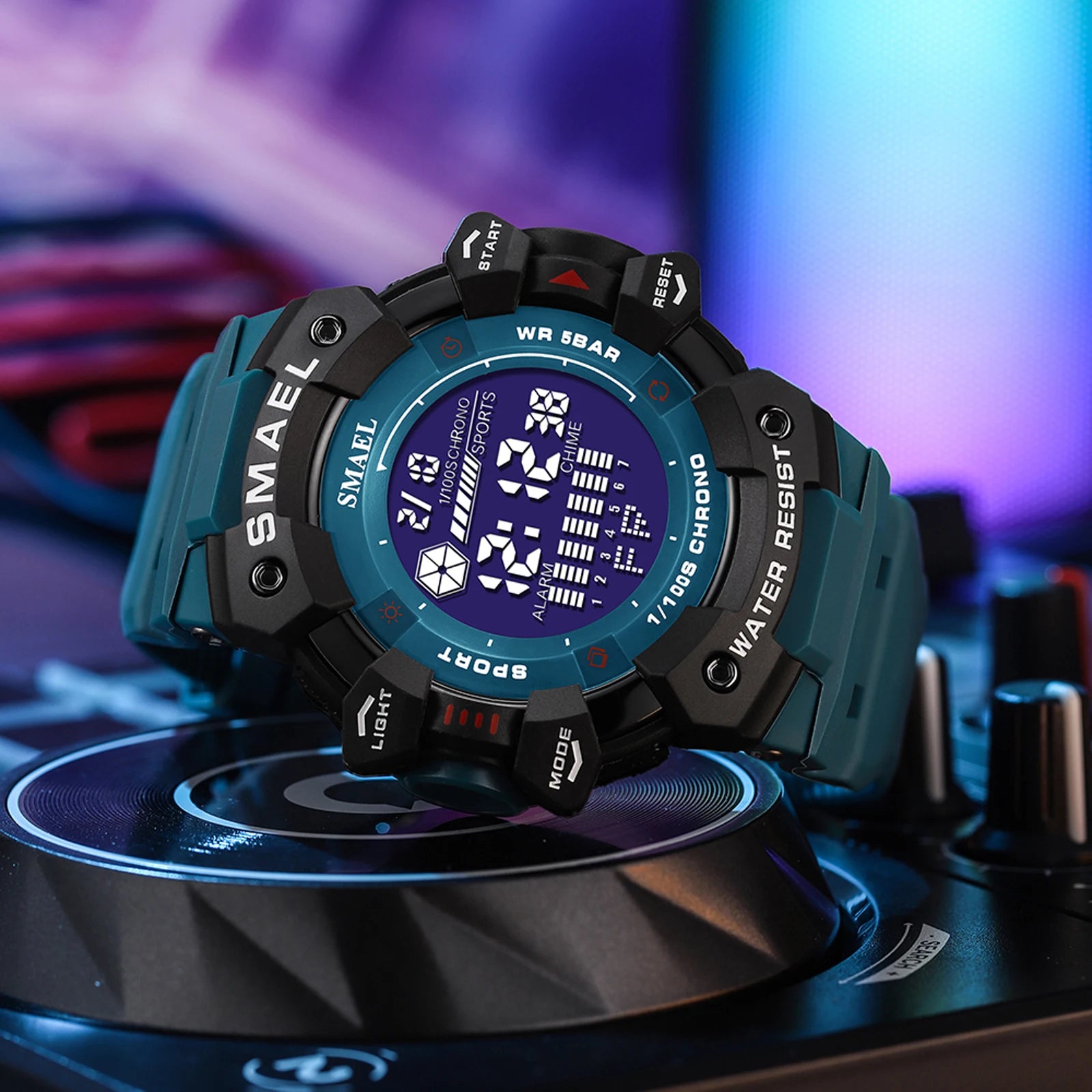 Mens Watch Military Water resistant SMAEL Sport watch Army led Digital wrist Stopwatches for male 8050 relogio masculino Watches - Sun Studio