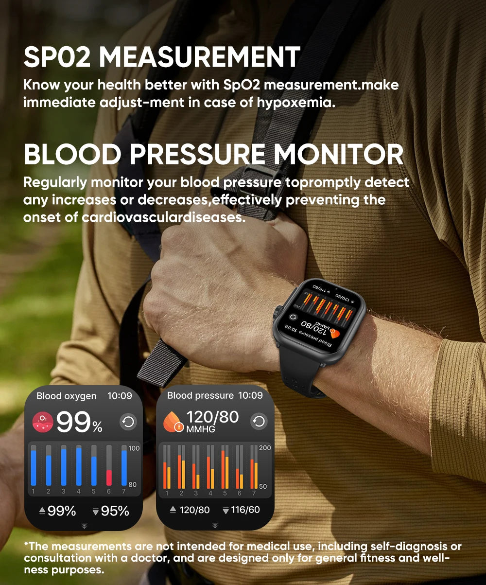 2025 New 1000mAh Battery Smart Watch For Men Women Bluetooth Call Heart Rate Monitor Watches IP68 Waterproof Sports Smartwatches - Sun Studio