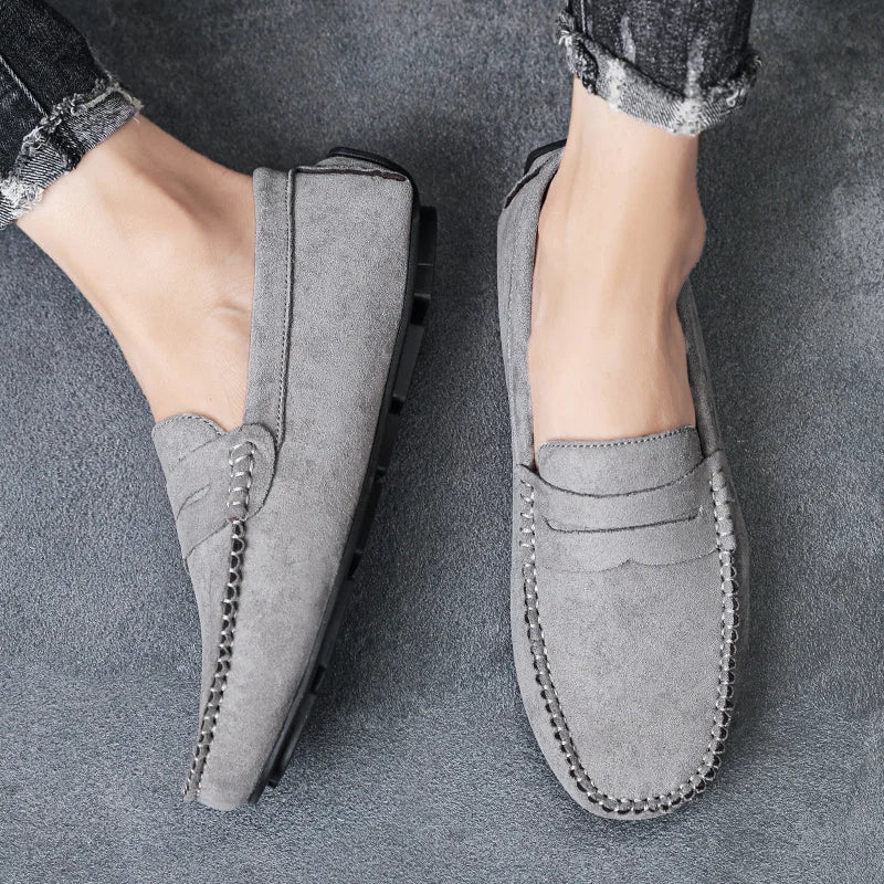 Trend Suede Men Casual Shoes Breathable Comfort Slip-on Mens Driving Shoes Fashion Men Lazy Shoes Luxury Brand Loafers Moccasins - Sun Studio