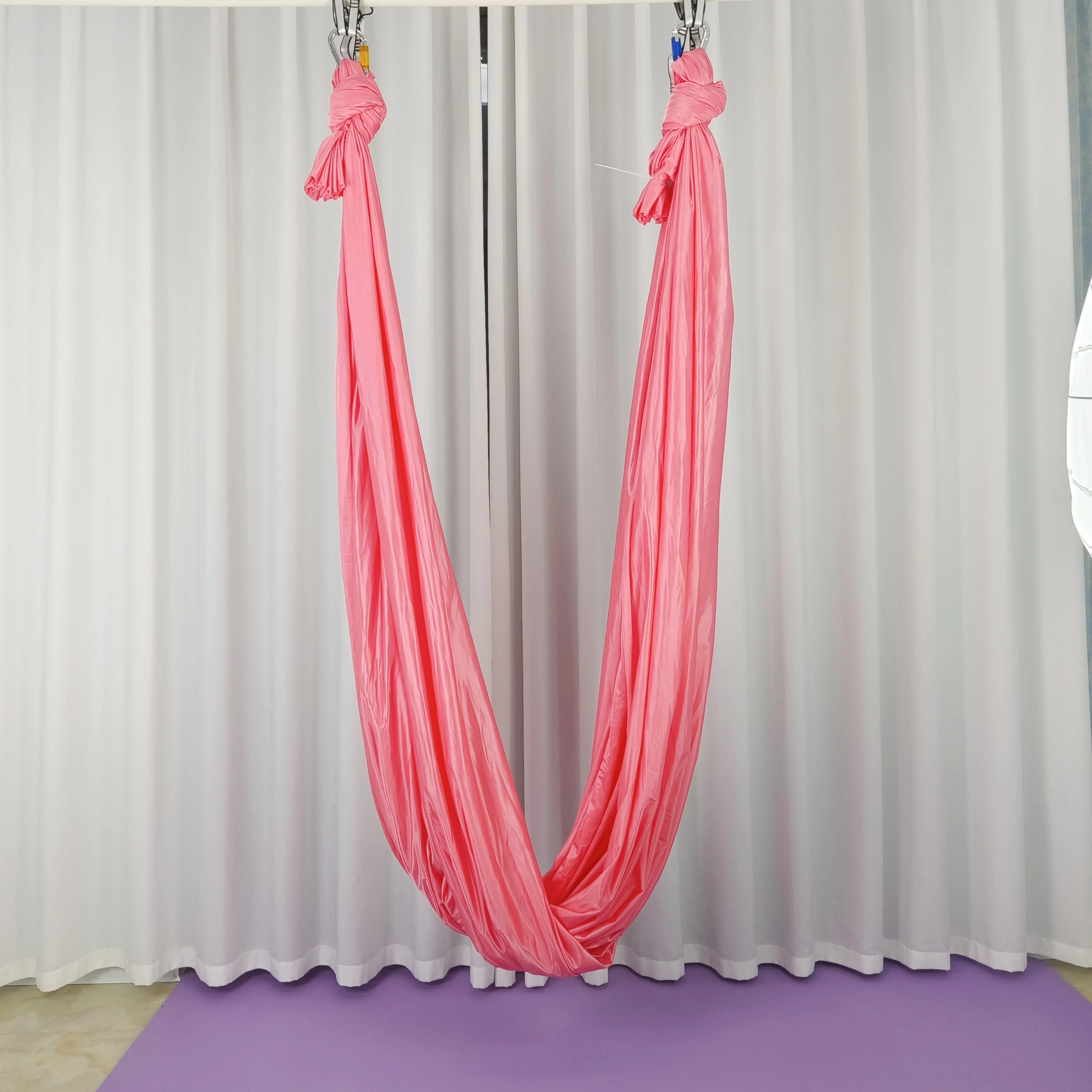 Stretch fabric Full set Flying-Aerial Yoga Hammock Fabric Swing Latest Multifunction Anti-gravity Yoga belts for yoga training - Sun Studio