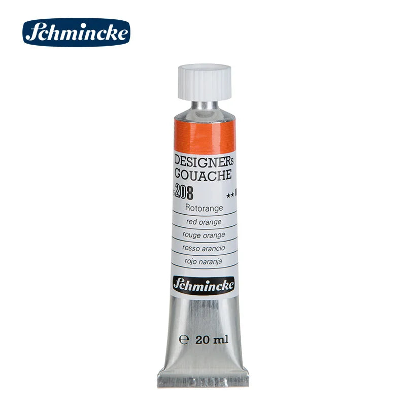 Germany Schmincke Designer Gouache Paint Tube 20ml Opaque Gouache Paint Professional Artist 48 Colors Drawing Art Supplies Cute - Sun Studio